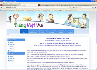 Chương trình dạy tiếng Việt trực tuyến cho người Việt Nam ở nước ngoài