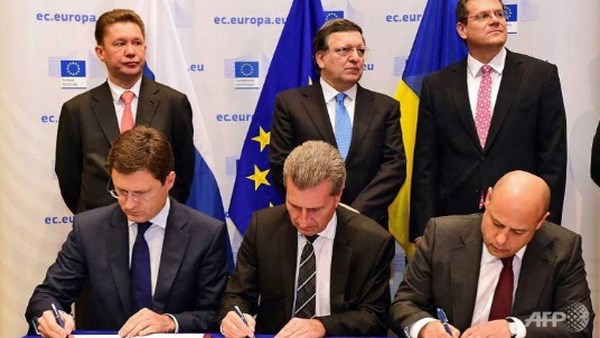 Nga đồng ý nối lại nguồn cung khí đốt cho Ukraine tới tháng Ba