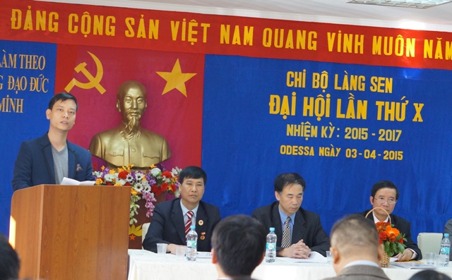 Chi bộ Làng Sen tiến hành Đại hội lần X nhiệm kì 2015 - 2017