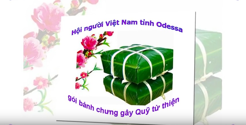 Video: Hội người Việt Nam TP Odessa gói bánh chưng gây Quỹ từ thiện vào dịp Tết 2016