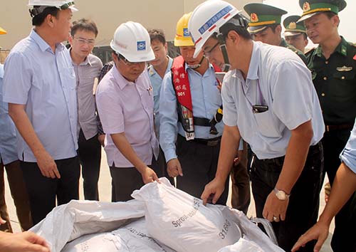 Hà Tĩnh: 160 tấn bùn Formosa nhập từ Trung Quốc không phải 'hàng cấm'