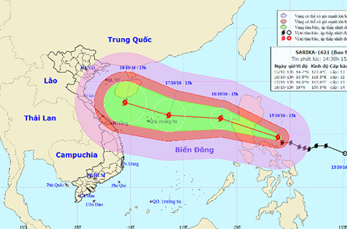 Bão cấp 12 sắp vào biển Đông