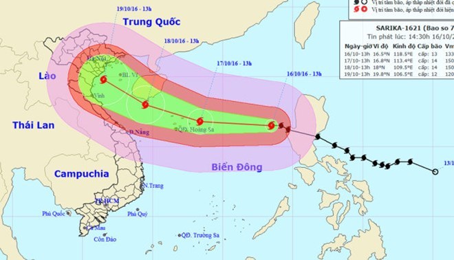 Công điện của Thủ tướng: Ứng phó khẩn cấp bão số 7