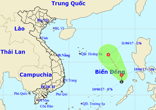 Áp thấp nhiệt đới hình thành trên biển Đông