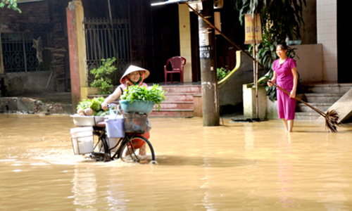 Miền Bắc mưa kéo dài hơn một tháng