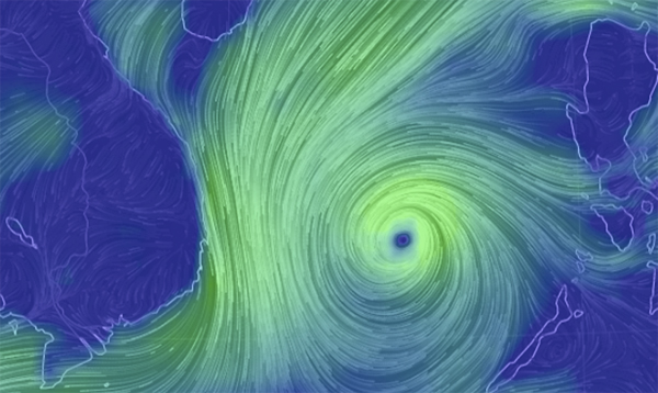 Thời tiết 3/11: Bão số 12 tiếp tục mạnh lên, giật cấp 15