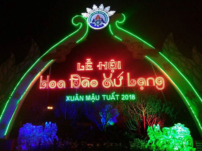 Lễ hội hoa đào xứ Lạng xuân Mậu Tuất lần thứ Nhất, năm 2018