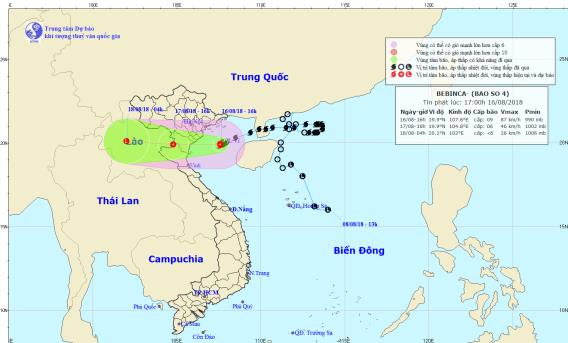 Bão số 4 vào Thanh Hóa, suy yếu thành áp thấp nhiệt đới