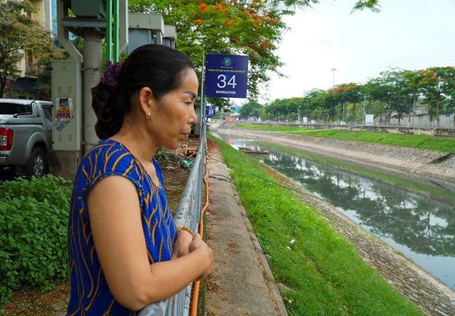 Nước sông Tô lịch đổi màu sau nửa tháng lọc bằng công nghệ Nhật