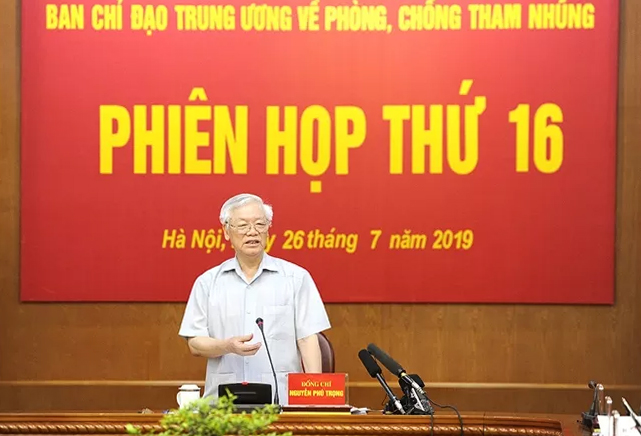 Ban Chỉ đạo Trung ương về phòng, chống tham nhũng họp phiên thứ 16