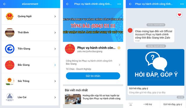 Tỉnh Bắc Giang triển khai dịch vụ người dân “chat” với chính quyền