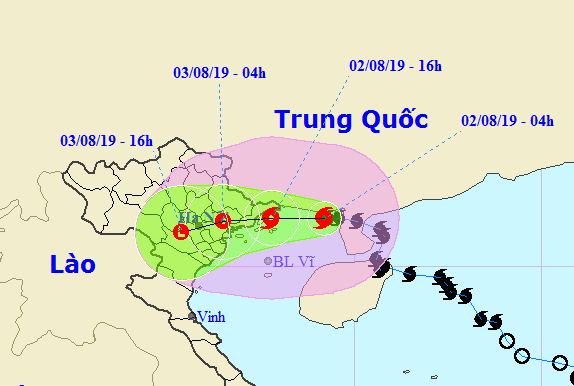 Tối nay bão đổ bộ Quảng Ninh-Thái Bình; Bắc Bộ mưa lớn tới 400mm