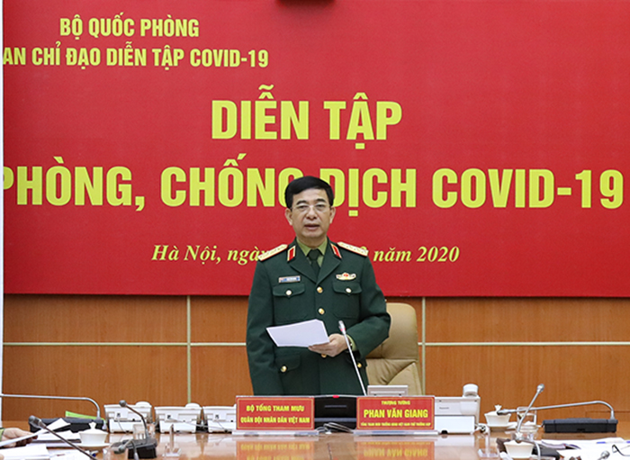 Quân đội diễn tập lớn. 'Chống giặc' COVID-19