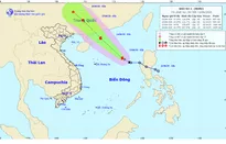 Bão số 1 có gió giật cấp 10, di chuyển với vận tốc 75km/giờ