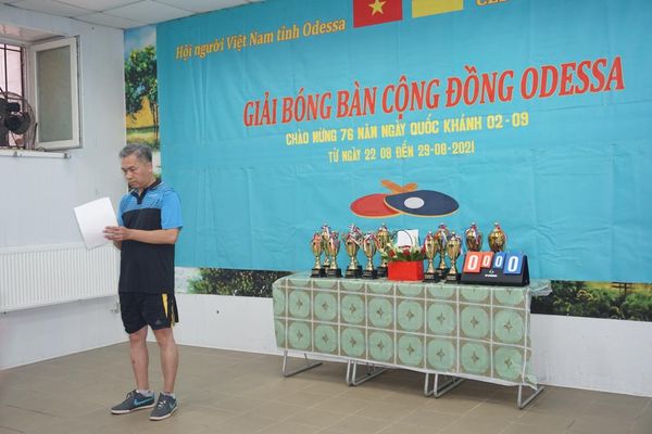 Khai mạc giải bóng bàn cộng đồng năm 2021.